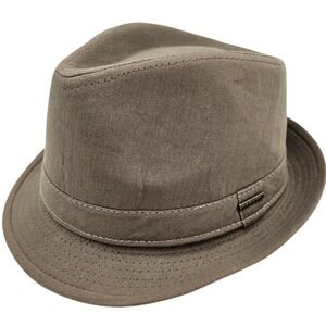 Stetson Fedora Top Hat Traveler Safari Outback Green Plaid Lined Cap‎